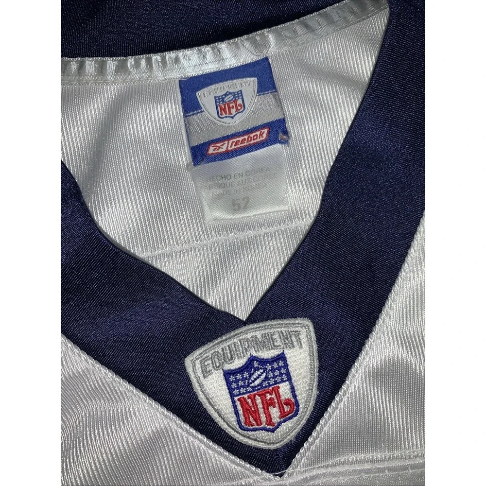 Reebok Marshall Faulk #28 St Louis Rams NFL Jersey White 52 Men's Authentic - Picture 2 of 11